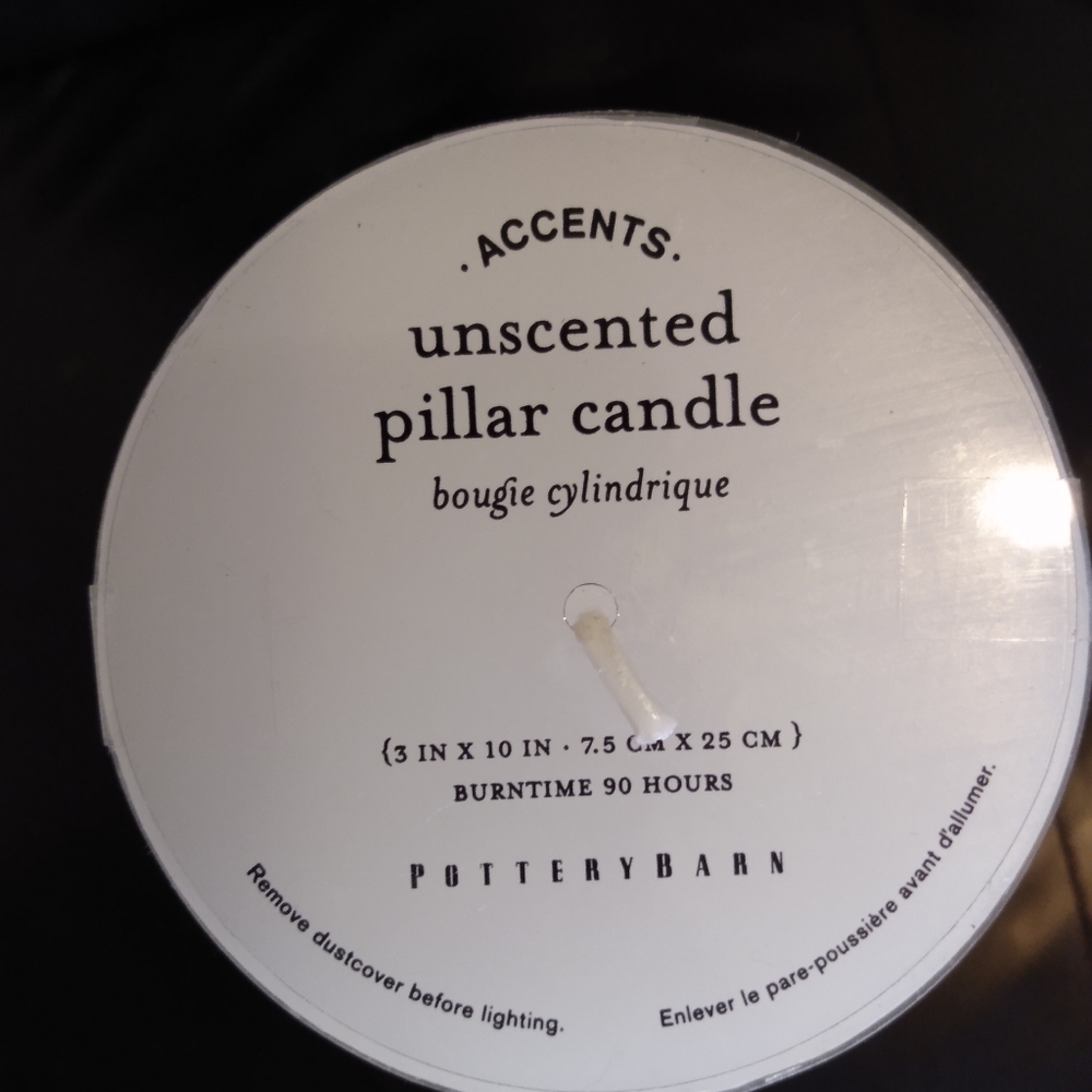 Unscented Candle Pillar